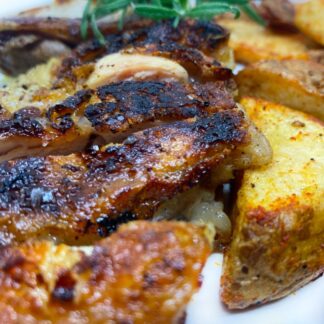 Coscio di pollo bio e patate